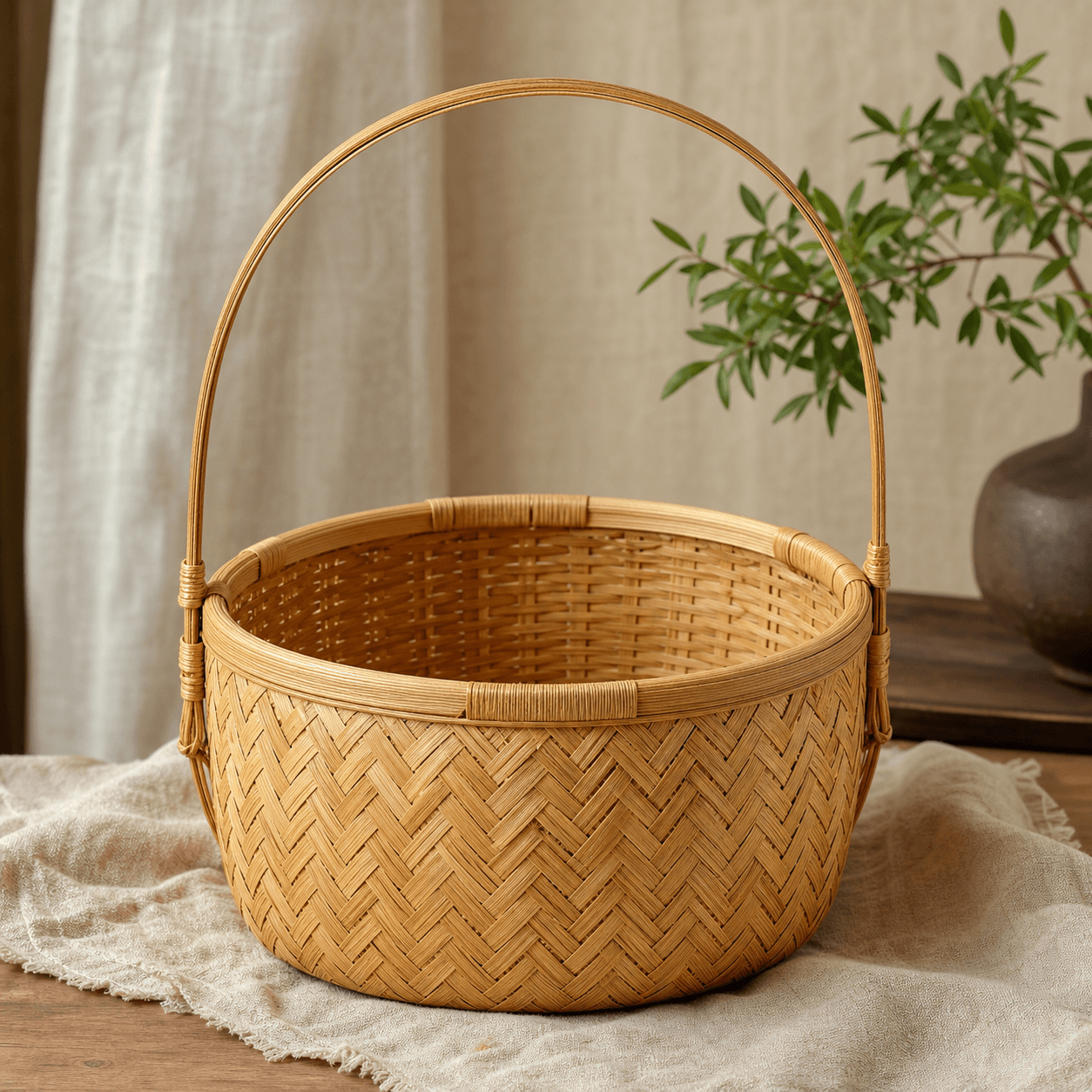 Giỏ thủ công bằng tre